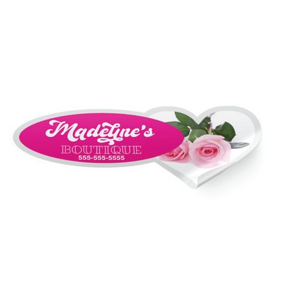 Clear Polyester Decals - Back Adhesive (74 to 93 Square Inch)