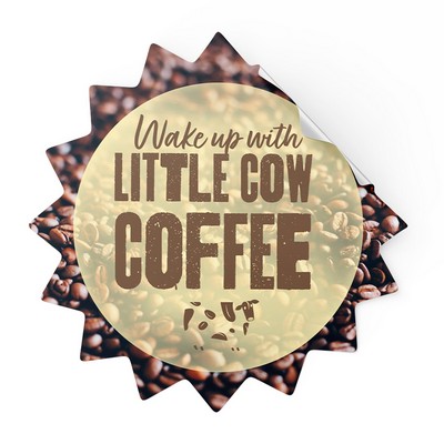 White Removable Vinyl 4 Color Process Outdoor Decals (74 to 93 Square Inch)