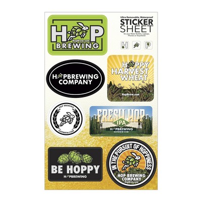 Select Your Sticker Sheet | Large | 7" x 11" | White Vinyl